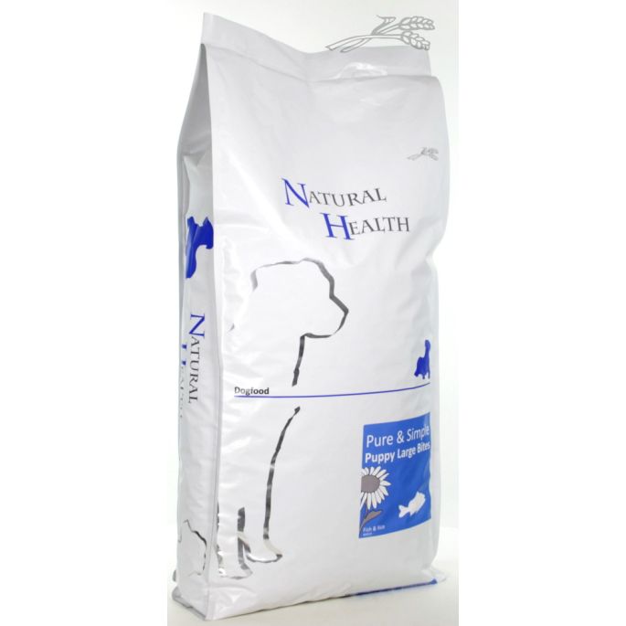 Natural Health Dog Fish & Rice Large Bite Puppy