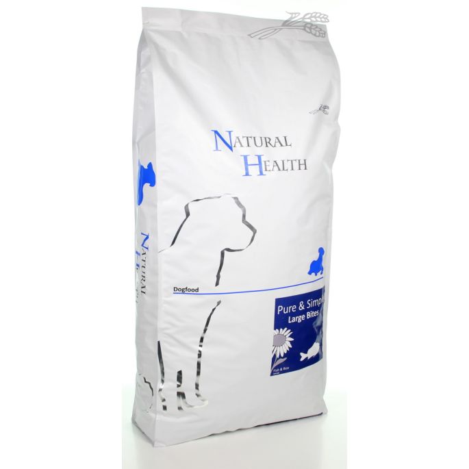 Natural Health Dog Fish & Rice Large Bite