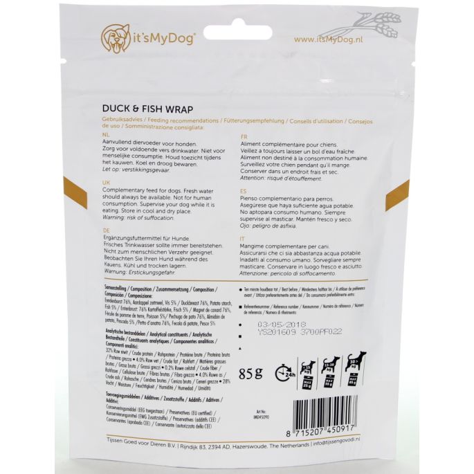 it's My Dog Duck & Fish Wrap - 85 gram