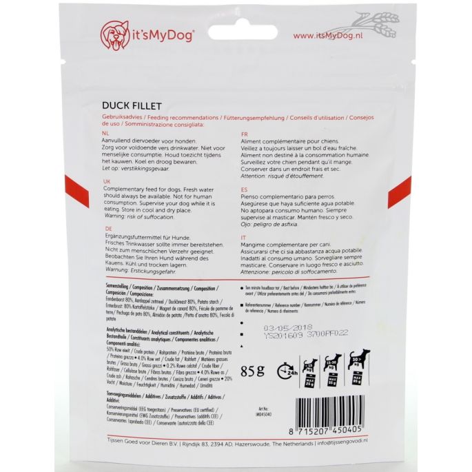 it's My Dog Duck Fillet - 85 gram