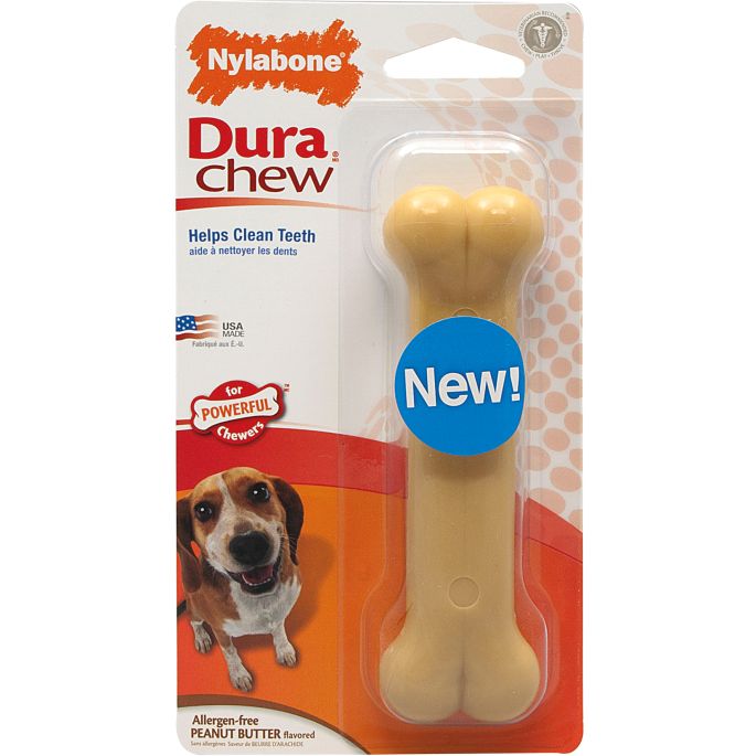Nylabone Bone Wolf Peanut Butter. Verpakking: 1st. tot 15 kg