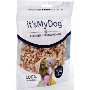 it's My Dog Chicken & Fish Diamonds - 85 gram